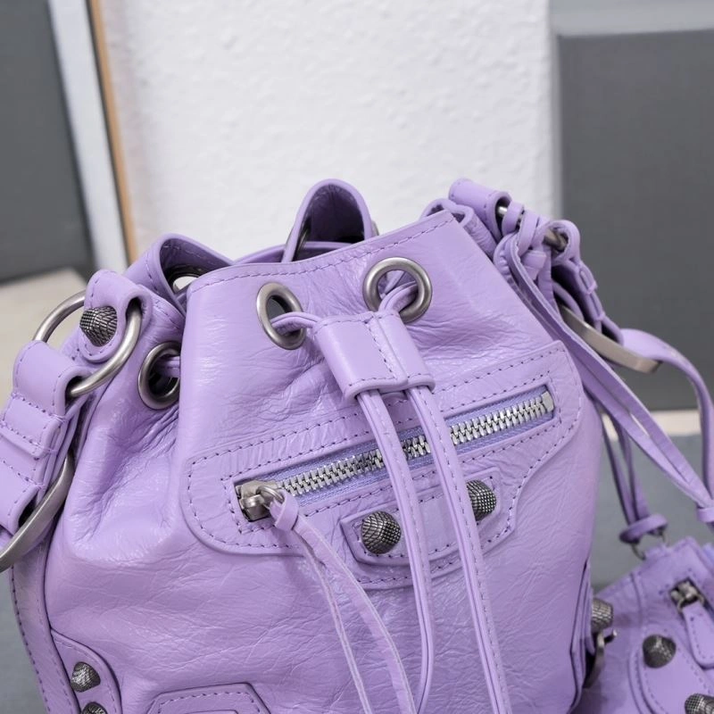 Balenciaga Le Cagole Luxe Heart Mirror Bucket Bag TravelReady 75341