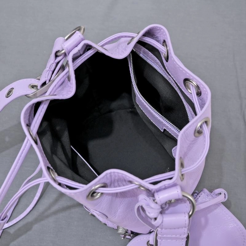 Balenciaga Le Cagole Luxe Heart Mirror Bucket Bag TravelReady 75341