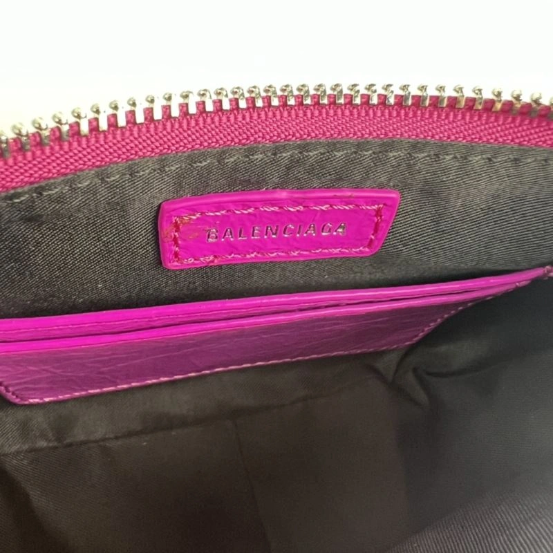 ComfortFit Balenciaga Le Cagole Mini Crocodile Fluorescent Rose Red Bag 78815