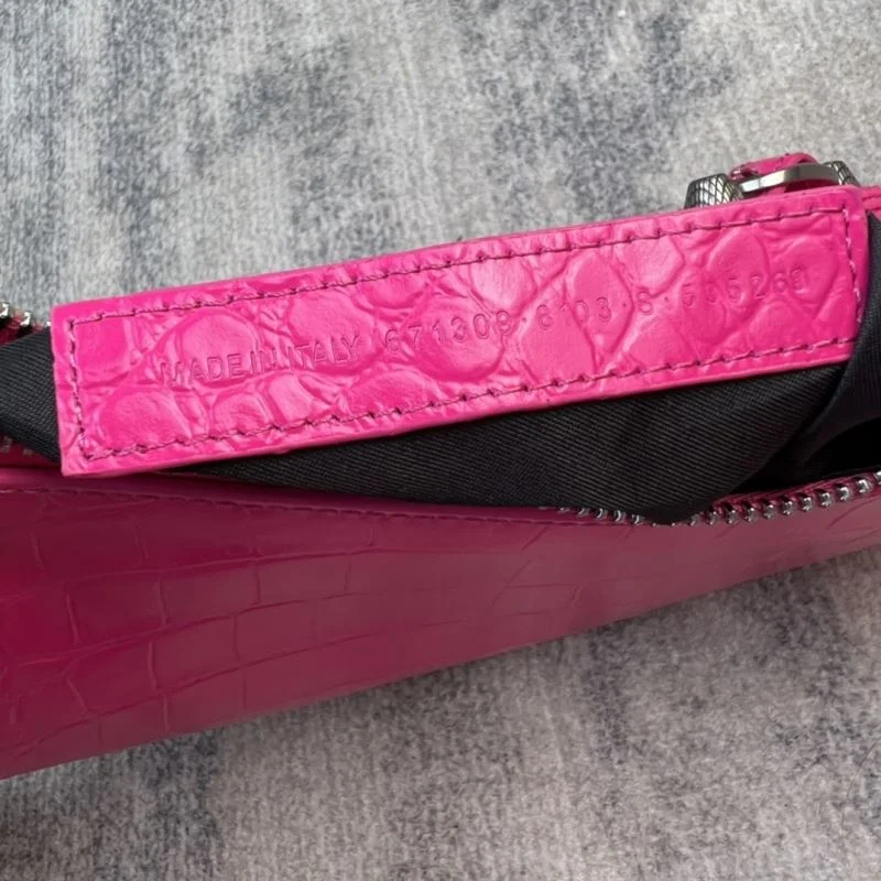 EyeCatching Balenciaga Le Cagole Mini Crocodile Half-Moon Bag 38372