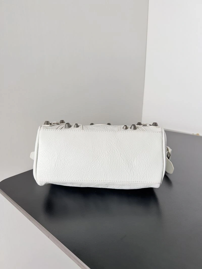 Balenciaga Le Cagole Mini Duffle Bag in Black Lambskin Leather Lightweight 78768