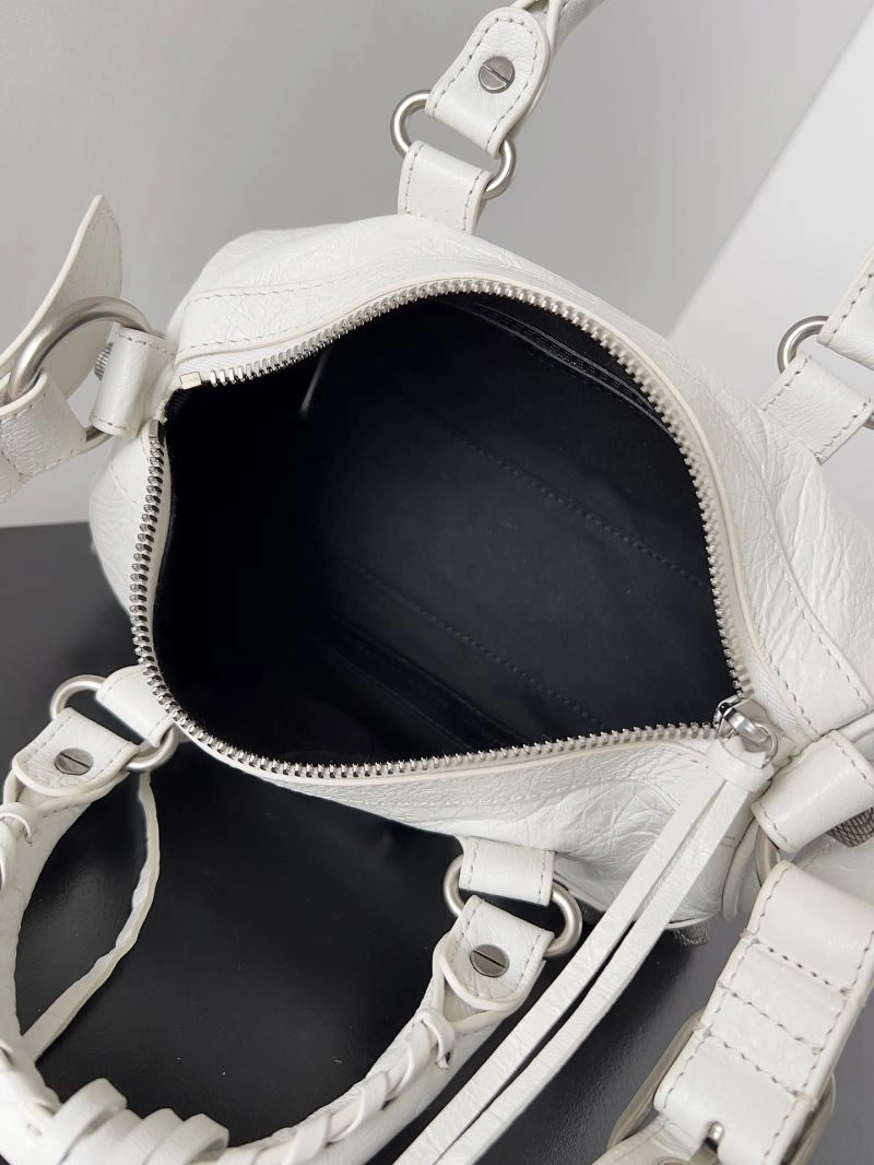 Balenciaga Le Cagole Mini Duffle Bag in Black Lambskin Leather Lightweight 78768