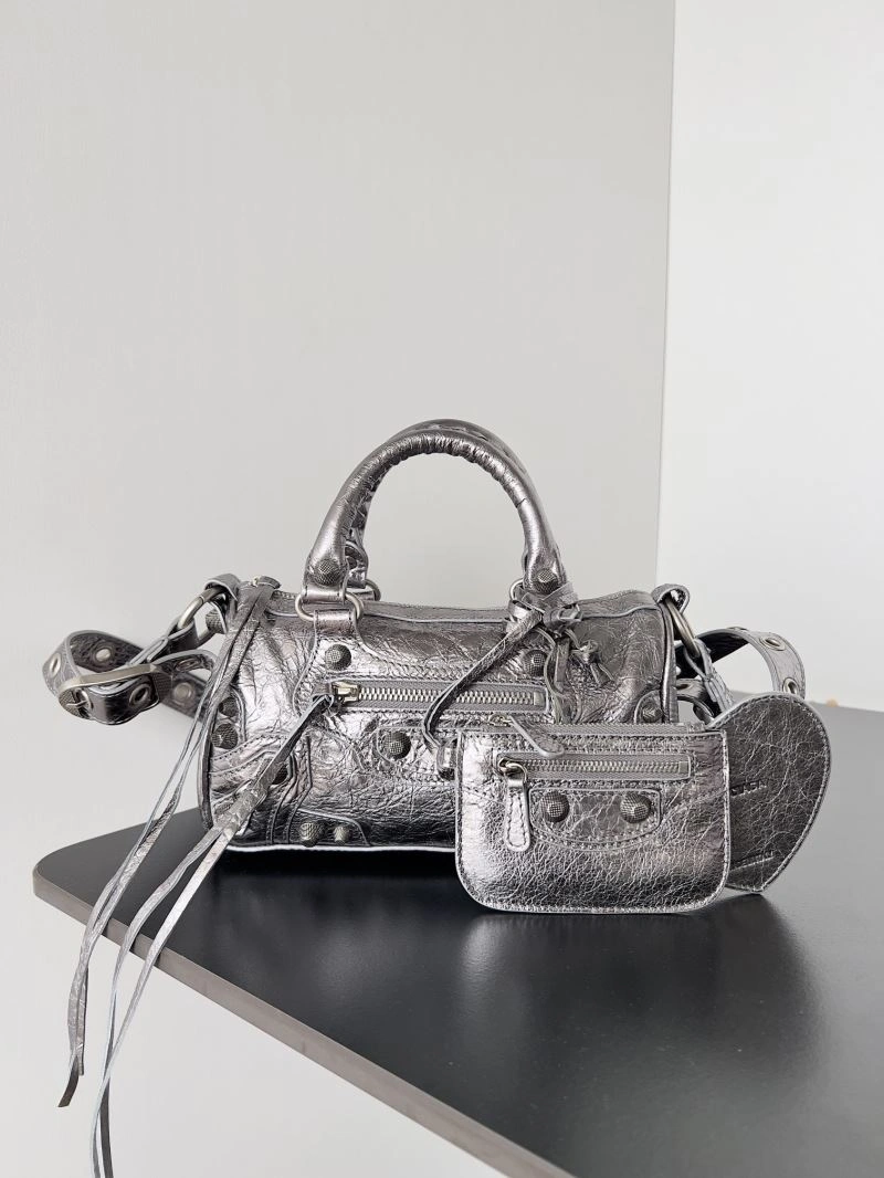 Functional Balenciaga Le Cagole Mini Duffle Bag with Heart Mirror 78781