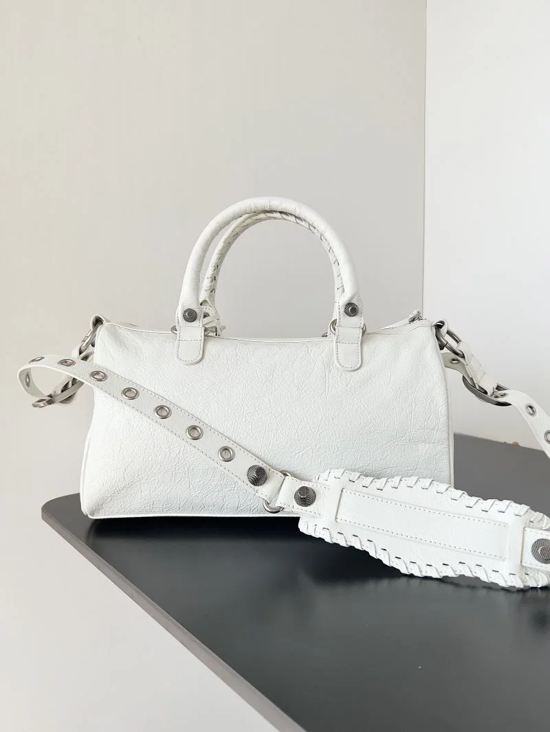 Vibrant Balenciaga Le Cagole Mini Duffle Bag with Heart Mirror 37756