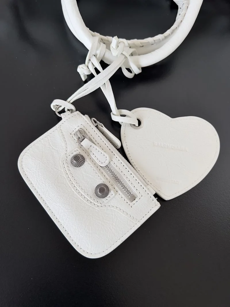 Vibrant Balenciaga Le Cagole Mini Duffle Bag with Heart Mirror 37756