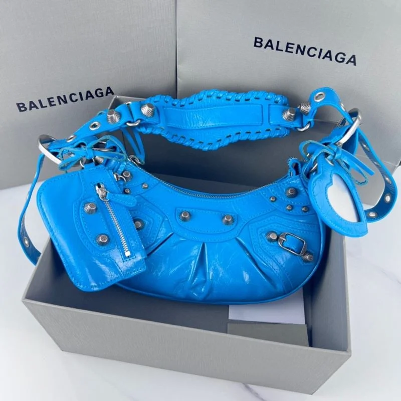 ComfortFit Balenciaga Le Cagole Mini Half-Moon Dumpling Bag 38346