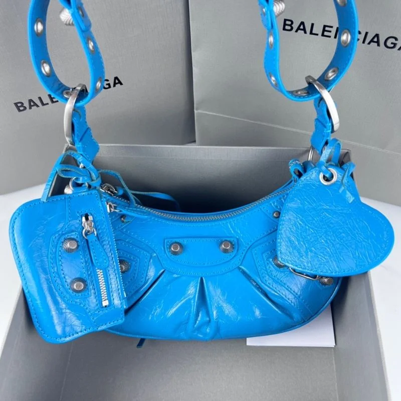 ComfortFit Balenciaga Le Cagole Mini Half-Moon Dumpling Bag 38346