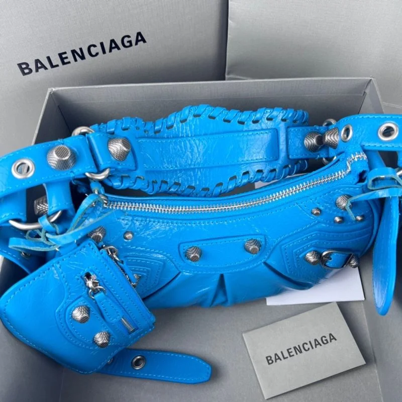 ComfortFit Balenciaga Le Cagole Mini Half-Moon Dumpling Bag 38346