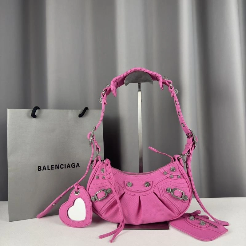 Balenciaga Le Cagole Mini Powder Blue Denim Shoulder Bag QuickDry 78379