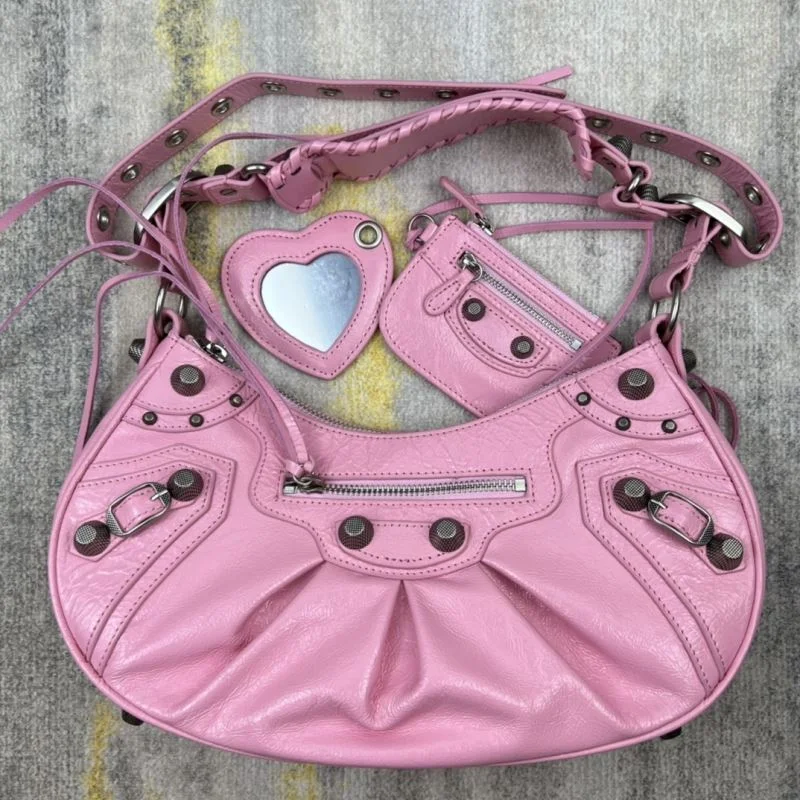 Balenciaga Le Cagole Retro Motorcycle Dumpling Bag TopPick 38347