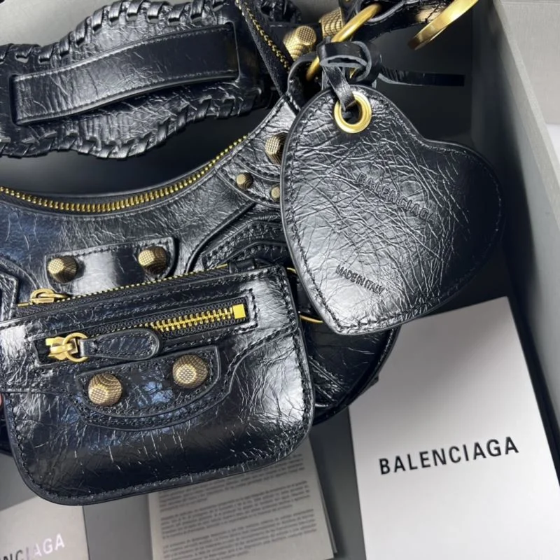 Attractive Balenciaga Le Cagole Retro Motorcycle Dumpling Bag 38336