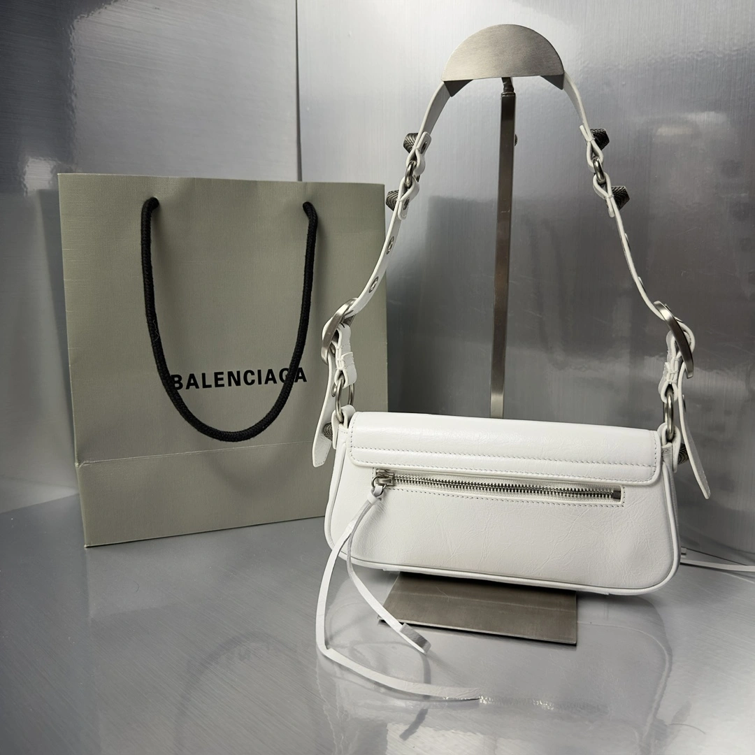 Practical Balenciaga Le Cagole Small Baguette Sling Bag in Lambskin 61084