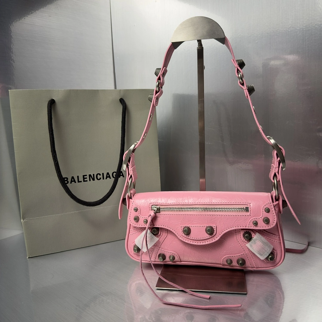 UrbanChic Balenciaga Le Cagole Small Baguette Sling Bag in Lambskin 61083