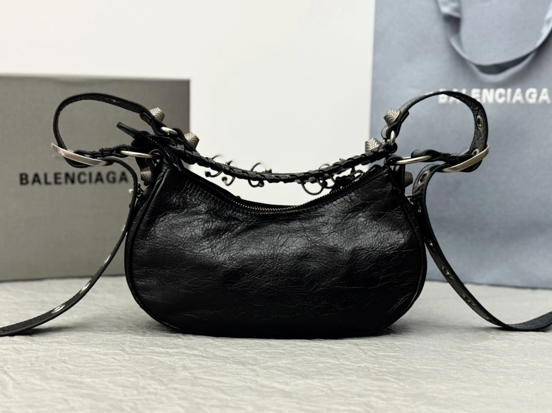 Balenciaga Le Cagole Studded Motorcycle Bag - Limited Edition Youthful 61080