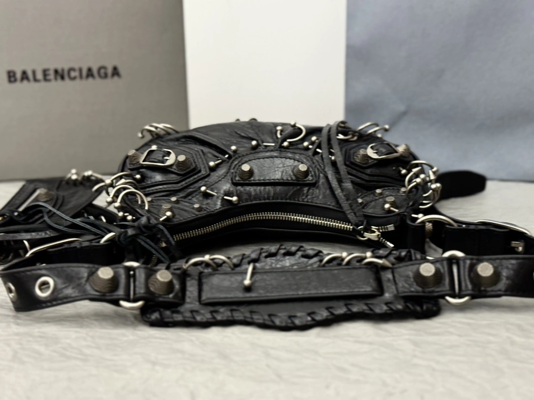 Balenciaga Le Cagole Studded Motorcycle Bag - Limited Edition Youthful 61080