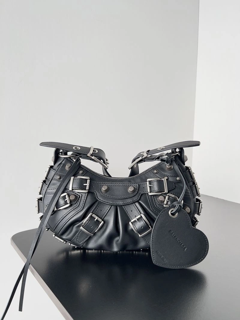 Balenciaga Le Cagole Vintage Buckle Half-Moon Handbag ZipUp 72760