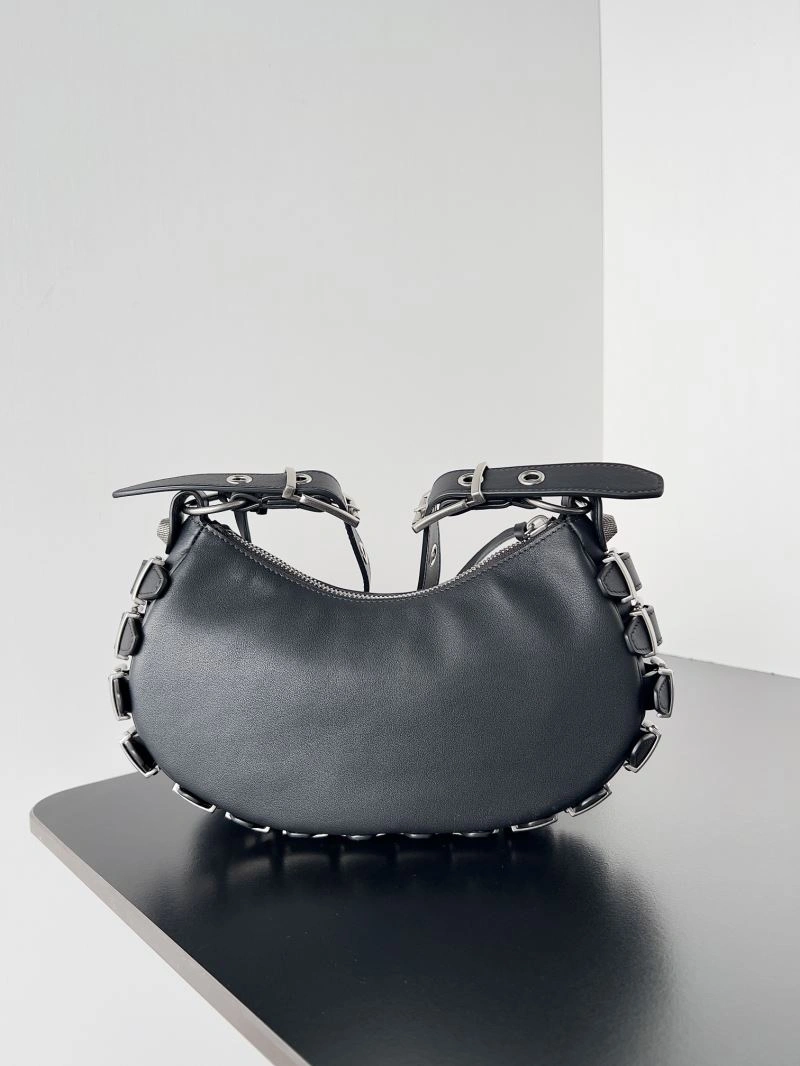 Balenciaga Le Cagole Vintage Buckle Half-Moon Handbag ZipUp 72760