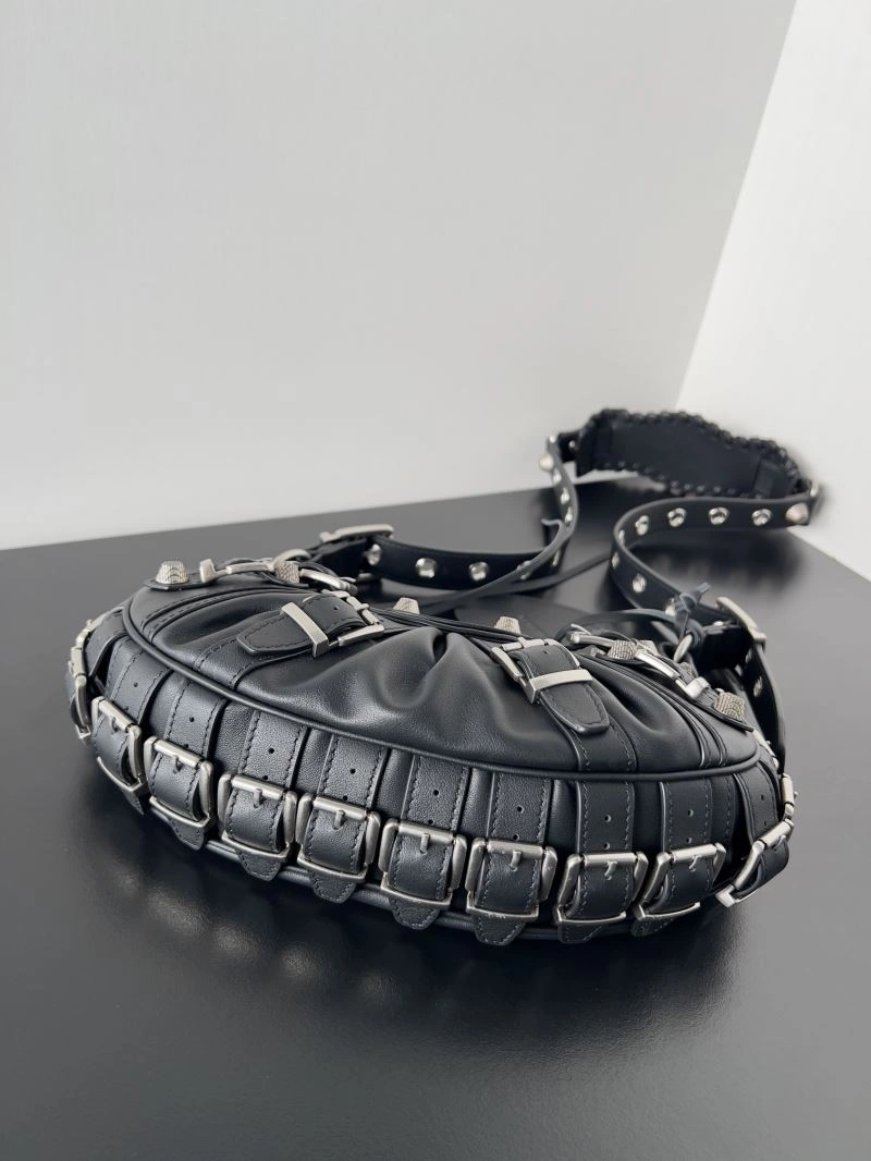 Balenciaga Le Cagole Vintage Buckle Half-Moon Handbag ZipUp 72760