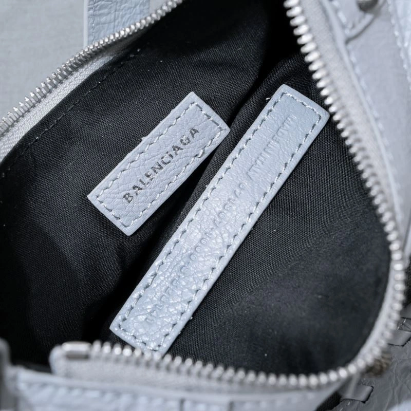 Fashionable Balenciaga Light Gray Crescent Bag - 26cm Size 72716