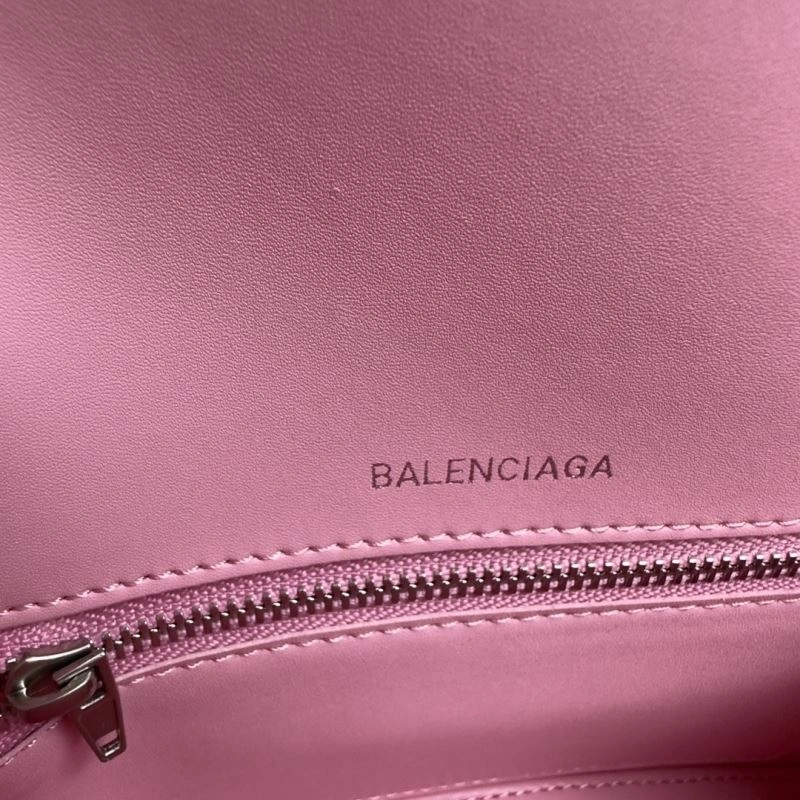 FastDry Balenciaga Light Pink Crocodile Pattern Hourglass Bag S Size 70037