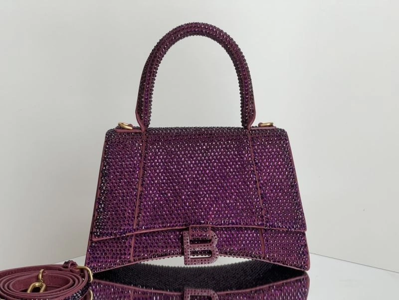 Balenciaga Limited Edition Hourglass Red Diamond Bag Versatile 72584