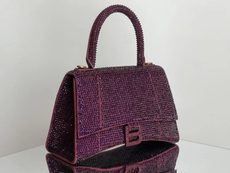 Balenciaga Limited Edition Hourglass Red Diamond Bag Versatile 72584