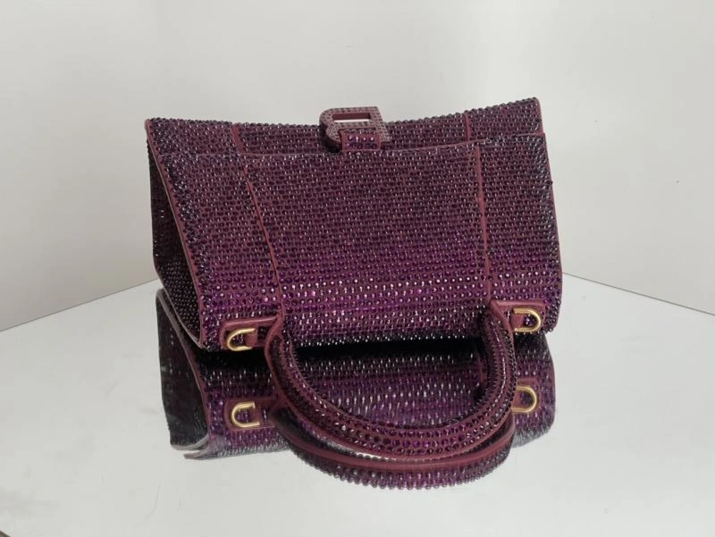 Balenciaga Limited Edition Hourglass Red Diamond Bag Versatile 72584