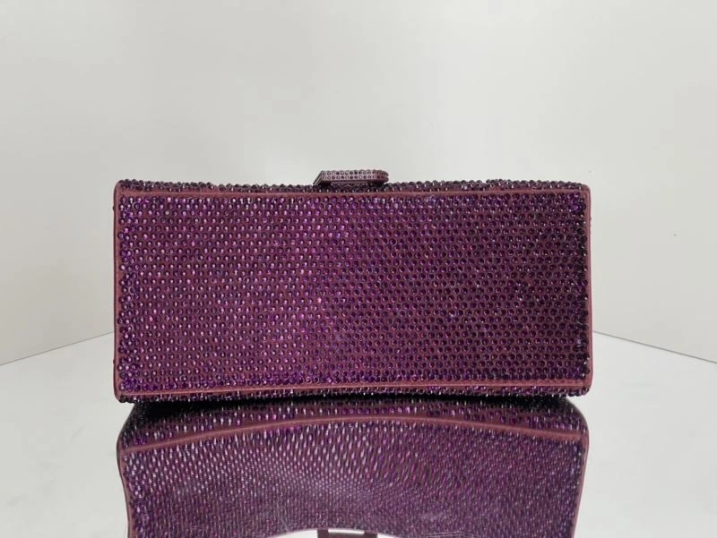 Balenciaga Limited Edition Hourglass Red Diamond Bag Versatile 72584