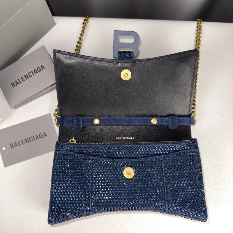 Balenciaga Limited Edition Hourglass Rhinestone Chain Bag EasyMatch 75314
