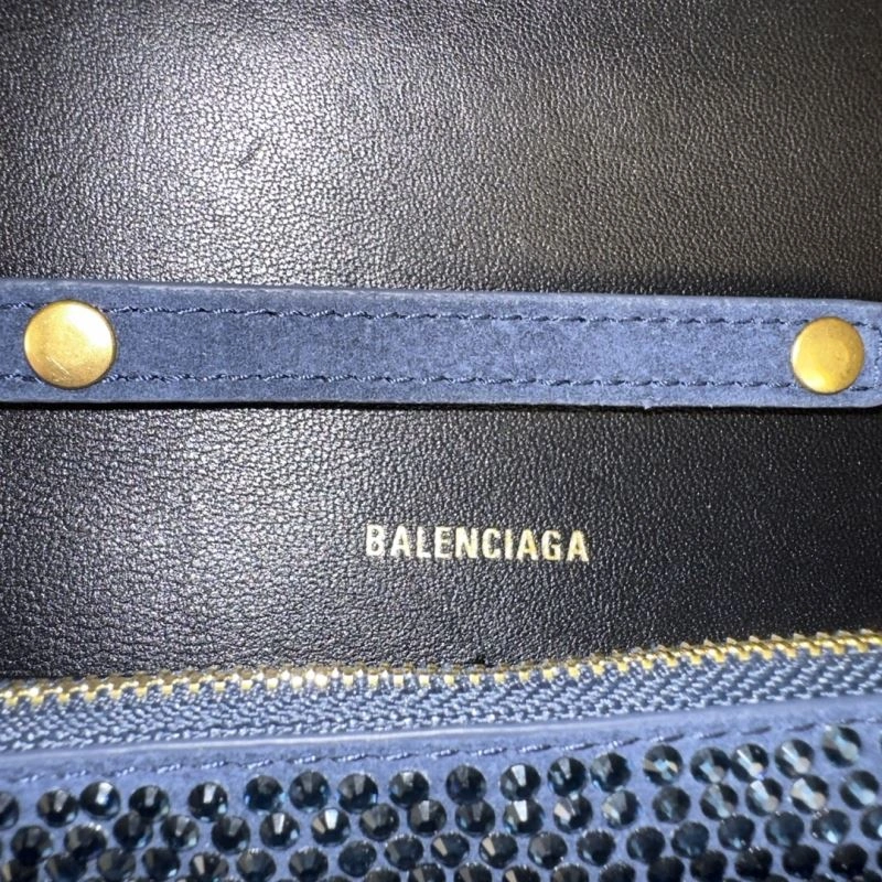 Balenciaga Limited Edition Hourglass Rhinestone Chain Bag EasyMatch 75314