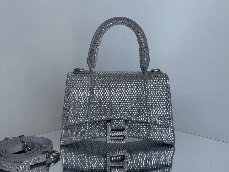 Durable Balenciaga Limited Edition Studded Hourglass Sand Timer Bag 72573
