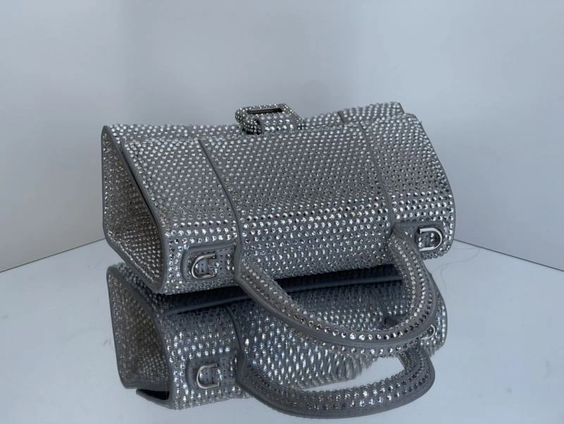 Durable Balenciaga Limited Edition Studded Hourglass Sand Timer Bag 72573