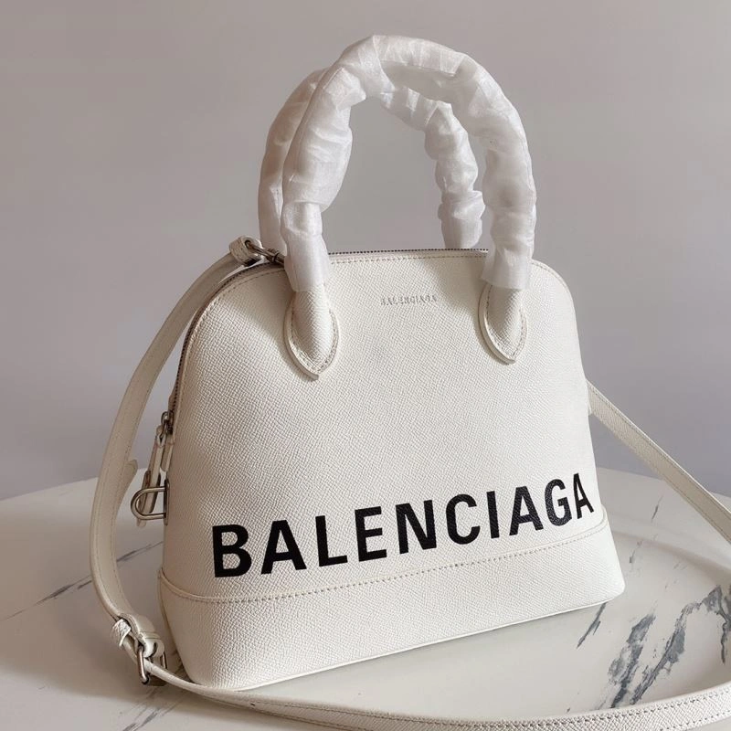EyeCatching Balenciaga Limited Edition White Embossed Shell Bag 75241