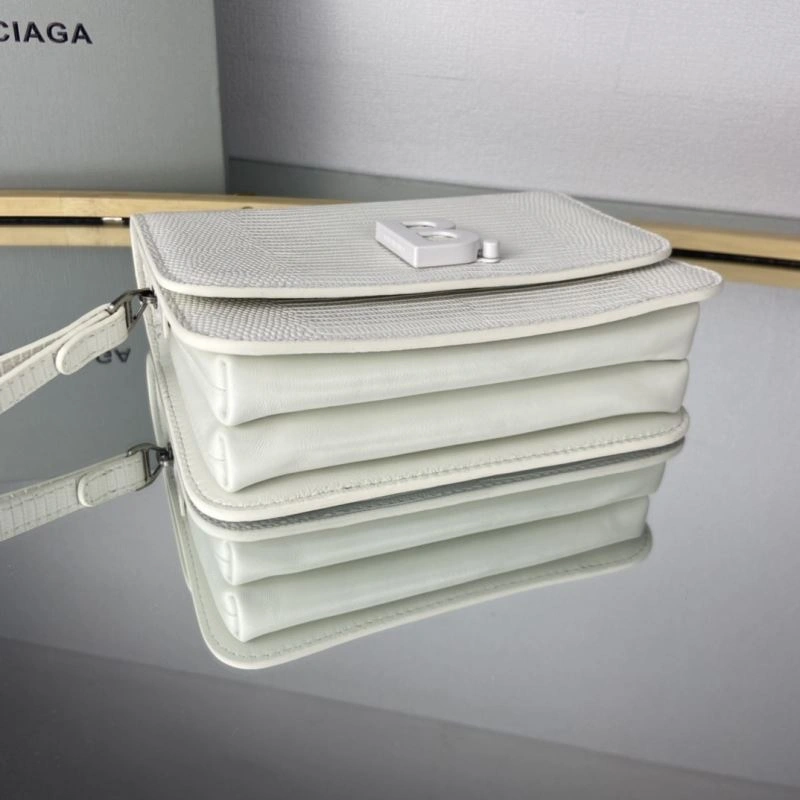 Balenciaga Lizard Pattern Box Crossbody Bag - Model SunProtective 78328