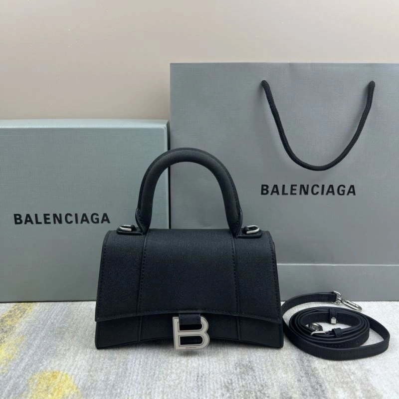 Balenciaga Luminous Crescent Hourglass Bag - Shiny Black Balenciaga SunProtective 78737