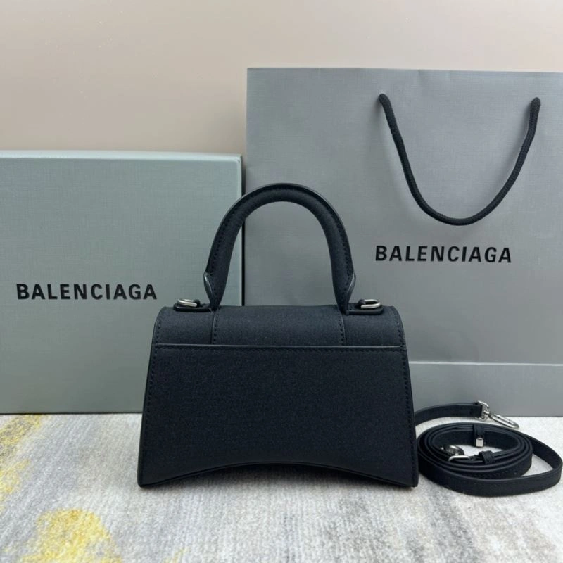 Balenciaga Luminous Crescent Hourglass Bag - Shiny Black Balenciaga SunProtective 78737