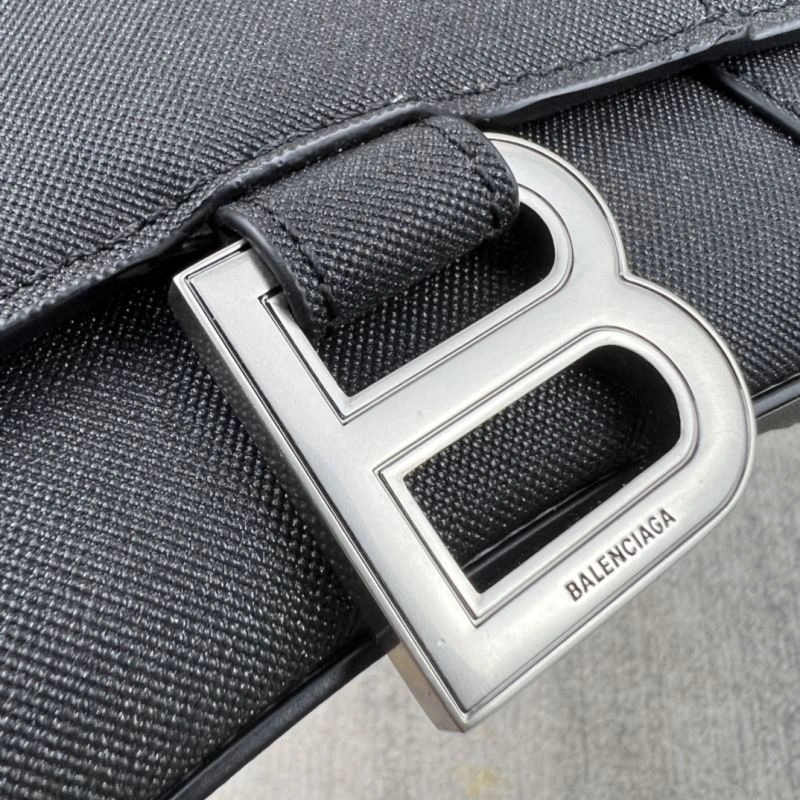 Balenciaga Luminous Crescent Hourglass Bag - Shiny Black Balenciaga SunProtective 78737