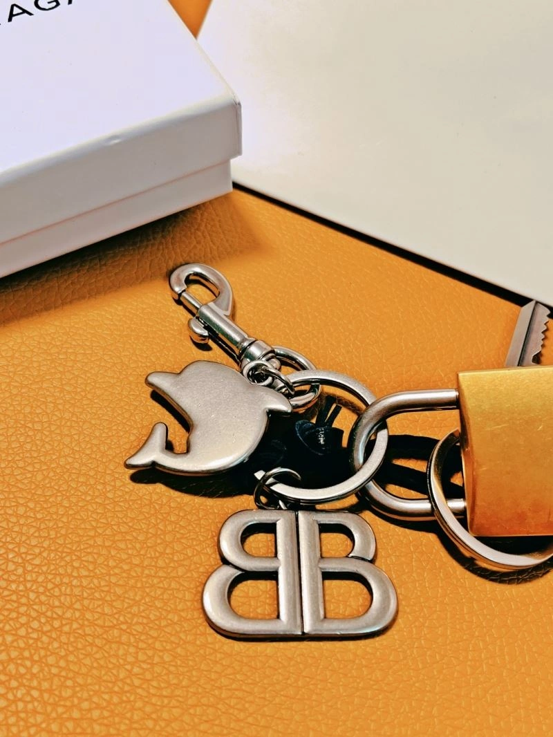 Thermal Balenciaga Luxe Gold Keychain a  Accessory for Style 70080