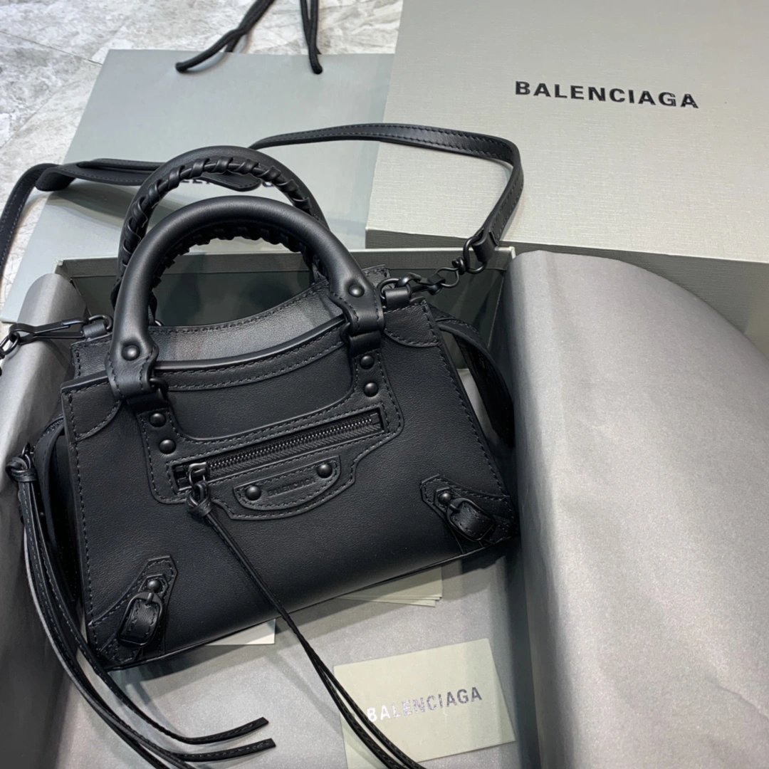 Upgraded Balenciaga Luxury Neo Classic Mini Motorcycle Bag -  Chic Design 64654