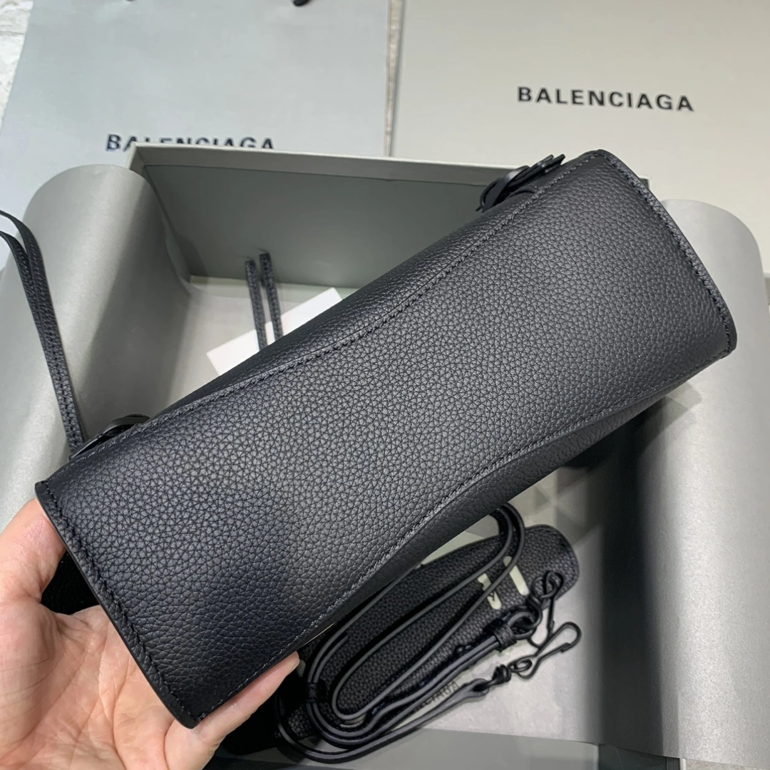 NewStyle Balenciaga Lychee Noir Neo  Motorcycle Handbag - Small Size 64706