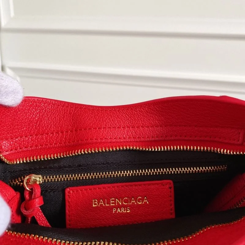 Balenciaga Mini  Goatskin Motorcycle Bag with Gold Buckle Trendsetting 38315