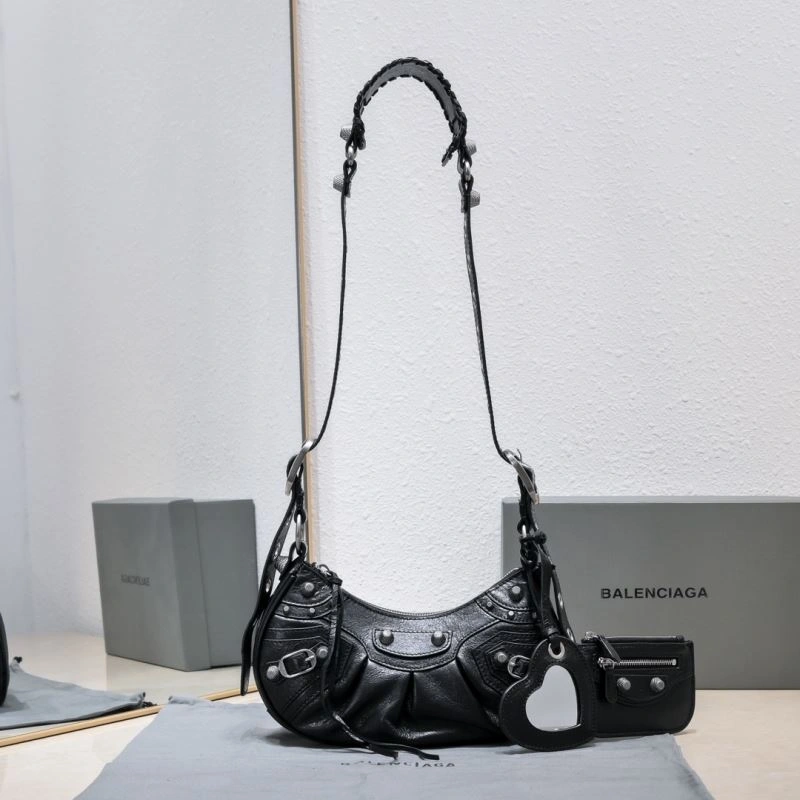Balenciaga Mini Black Crescent Bag - 26cm  Design Lightweight 72704