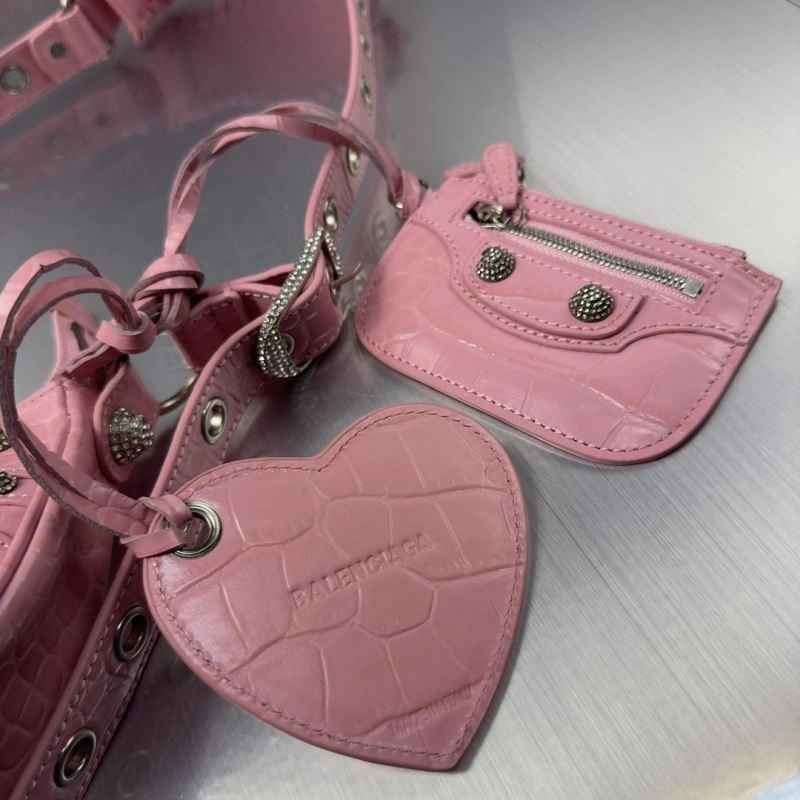 Balenciaga Mini Crocodile Flash Diamond Crossbody Bag Unique 72754