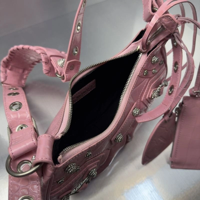 Balenciaga Mini Crocodile Flash Diamond Crossbody Bag Unique 72754
