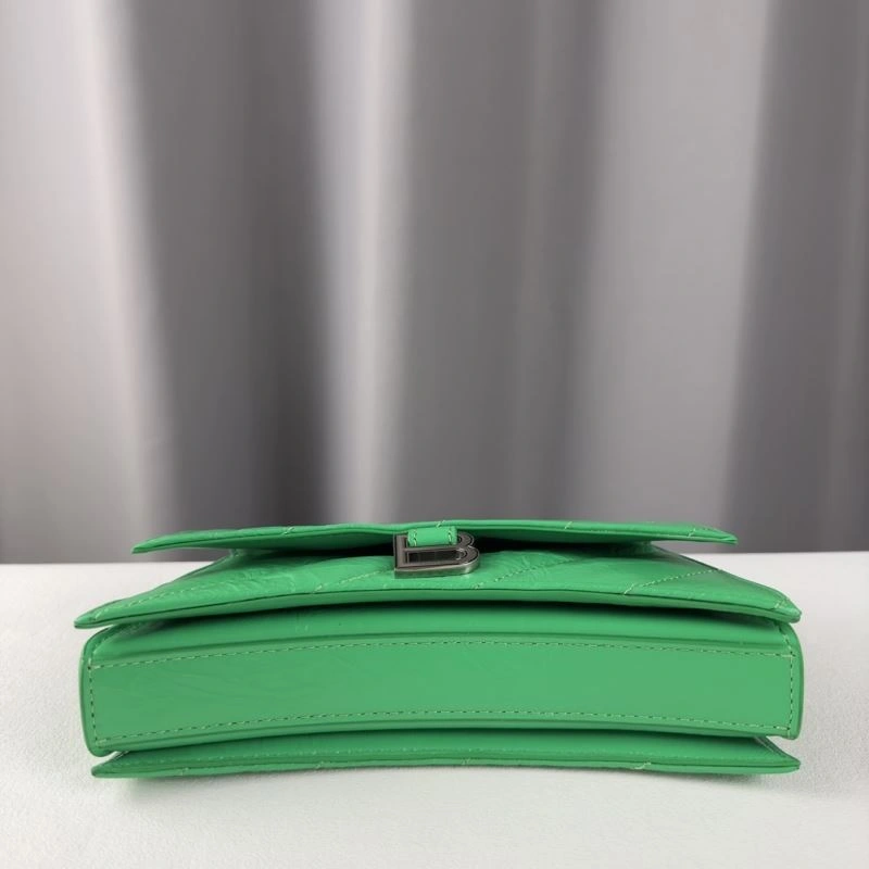 Upgraded Balenciaga Mini Green Crush Hourglass Chain Bag -  Versatility 75273