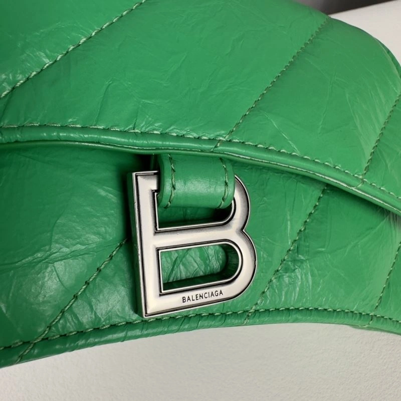 Upgraded Balenciaga Mini Green Crush Hourglass Chain Bag -  Versatility 75273