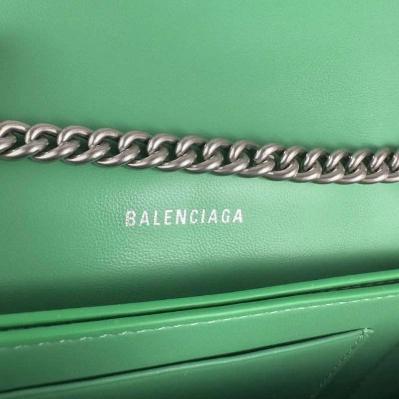 Upgraded Balenciaga Mini Green Crush Hourglass Chain Bag -  Versatility 75273