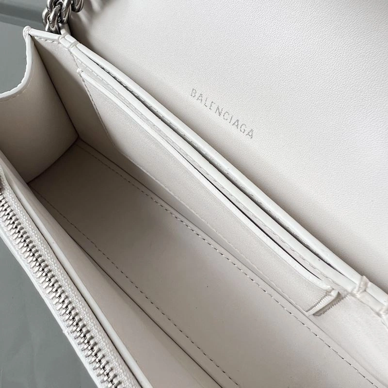 Balenciaga Mini Hourglass Cracked Leather Crush Handbag Bold 78646