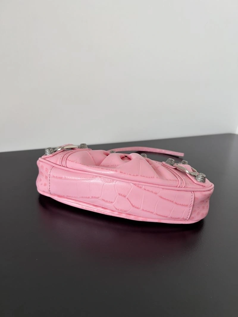 Balenciaga Mini Le Cagole Half-Moon Handbag with Double Straps HighPerformance 78804