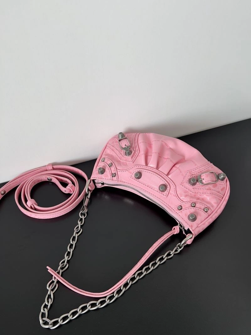 Balenciaga Mini Le Cagole Half-Moon Handbag with Double Straps HighPerformance 78804